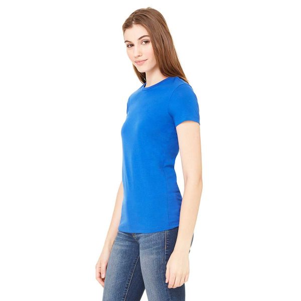 Bella + Canvas Women s True Royal Poly-Cotton Short-Sleeve T-Shirt Online Sale - Image 3