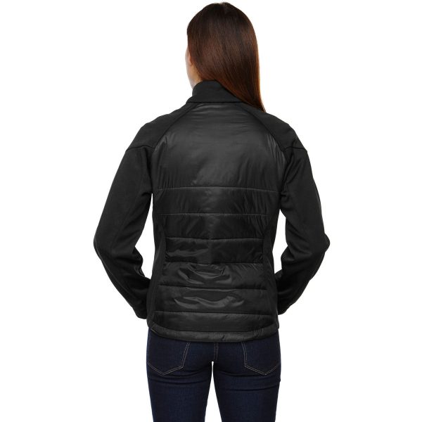 North End Women s Black Epic Insulated Hybrid Bonded Fleece Jacket Cheap - Image 3