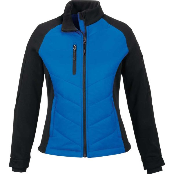 North End Women s Olympic Blue Epic Insulated Hybrid Bonded Fleece Jacket For Discount