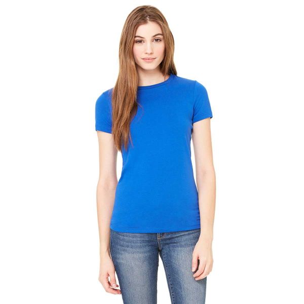 Bella + Canvas Women s True Royal Poly-Cotton Short-Sleeve T-Shirt Online Sale