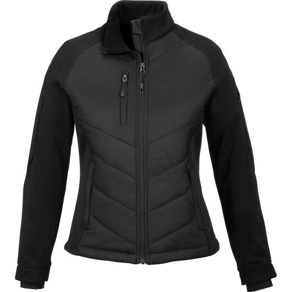 North End Women s Black Epic Insulated Hybrid Bonded Fleece Jacket Cheap