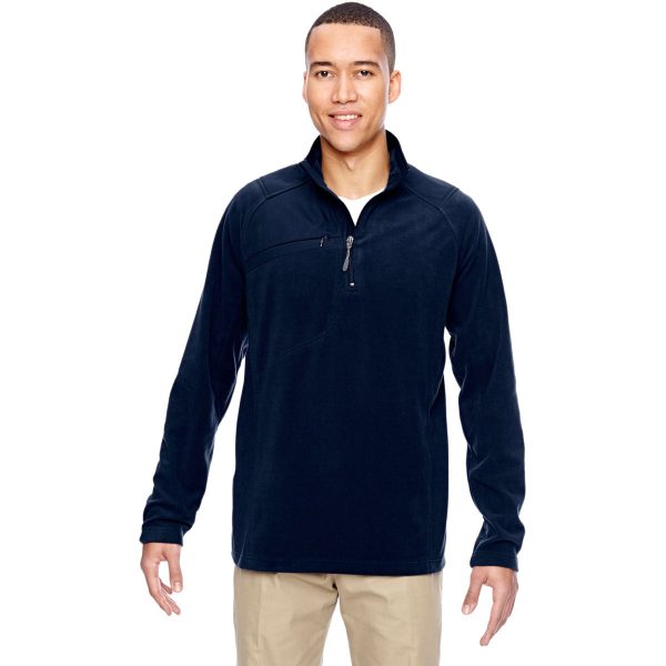 North End Men s Navy Excursion Fleece Half-Zip For Discount - Image 2
