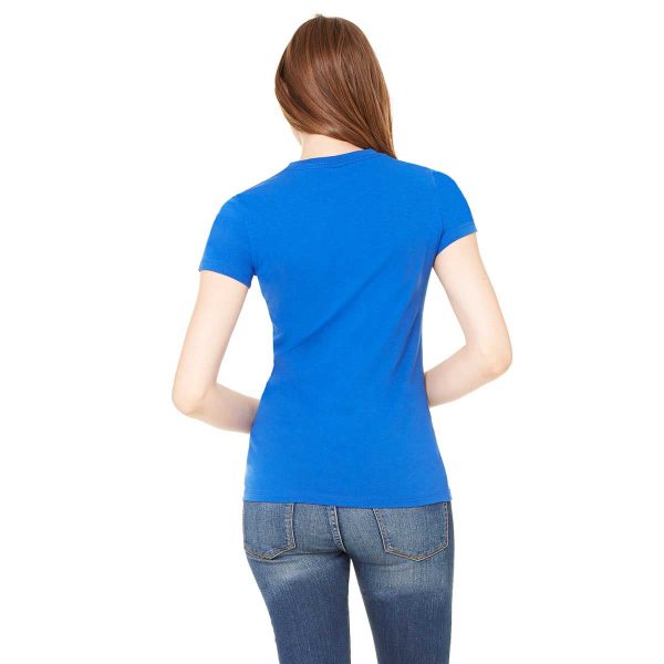 Bella + Canvas Women s True Royal Poly-Cotton Short-Sleeve T-Shirt Online Sale - Image 2