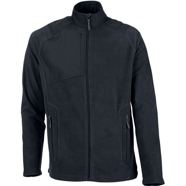 North End Men s Black Excursion Trail Fabric-Block Fleece Jacket Sale